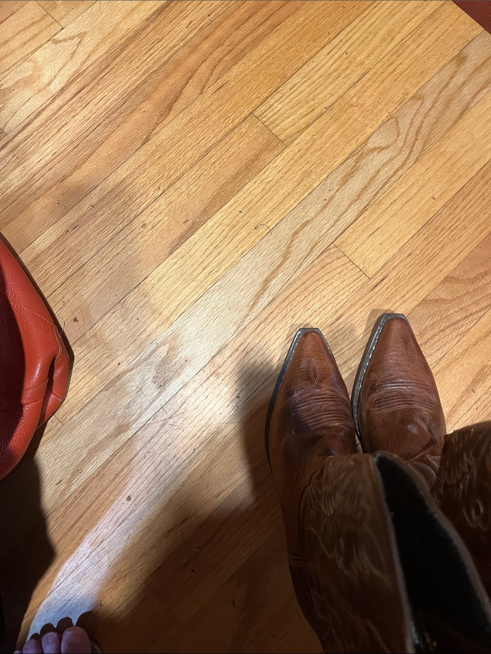 Laredo Brown Western Heeled Boots